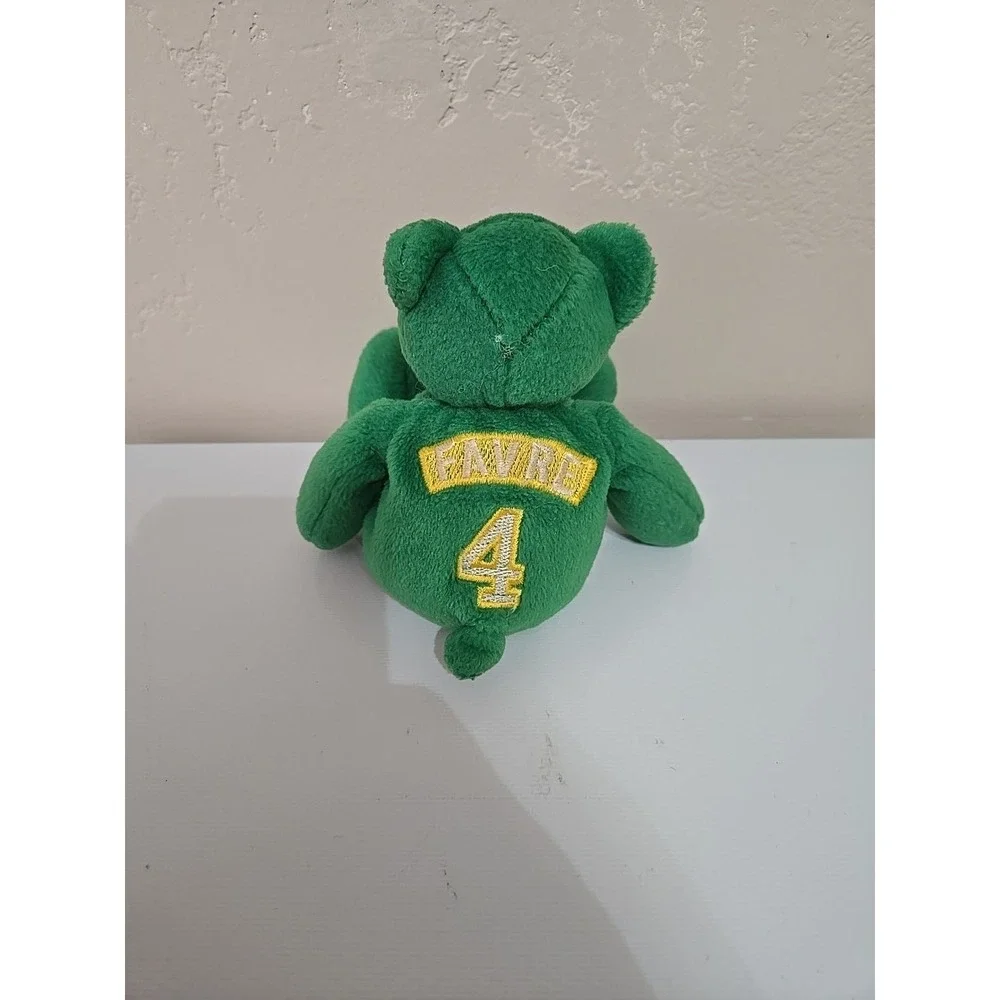 Vtg 1998 Brett Favre Beanie Bear Green Bay Packers NFL Limited Treasures Plush 4